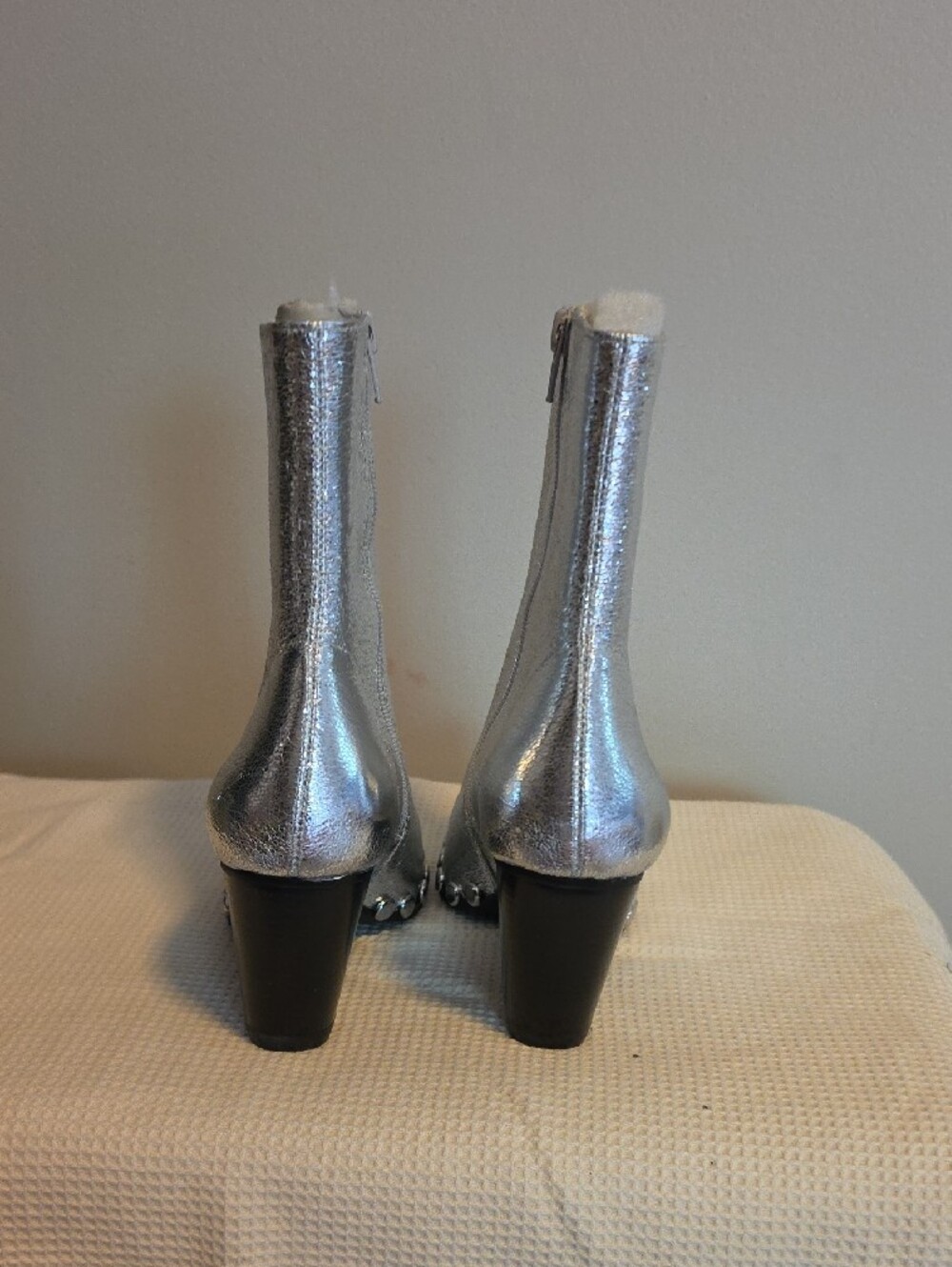 Free People/Jeffrey Campbell Walton St. Vegan Leather Pointed Toe Western Boots - Picture 3 of 6